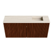 Mondiaz JOYA-DLUX 90cm meuble de salle de bains - couleur Ruby - Vasque FAYE position Droite 1 trou de robinet couleur Meli. SW1425358