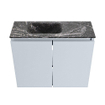 MONDIAZ TURE-DLUX 60cm toiletmeubel Clay. EDEN wastafel Lava positie links. Met 1 kraangat. SW1103766