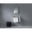 Duravit ME by Starck lave-mains pour meuble 43x30cm avec 1 trou de robinet à droite avec trop-plein avec WonderGliss blanc SW84169