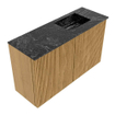 Mondiaz JOYA-DLUX 70cm meuble de salle de bains - couleur Oak - Vasque FAYE position Droite 1 trou de robinet couleur Lava. SW1422021