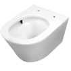 Wiesbaden Vesta WC suspendu - 52.5x36cm - sans bride - Tornado Flush - abattant Shade - frein de chute - Blanc brillant SW856603