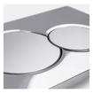 Geberit Sigma01 bedieningsplaat - 2-toets spoeling - ronde knoppen - mat chroom gelakt SW420175