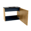 Mondiaz JOYA 50cm meuble de toilette - couleur Oak - Vasque FAYE position Droite 1 trou de robinet couleur Urban. SW1421137