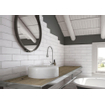 Terravito Pavero wandtegel - 7.5x30cm - Rechthoek - 8.6mm - White mat SW303622