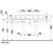 Duravit Vero lavabo rectifié avec 2 trous de robinet avec trop-plein 100x47cm incl. fixation blanc 0290118
