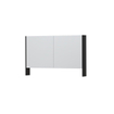 Ink spk3 armoire de toilette avec portes à double miroir, 2 portes avec étagère ouverte et prise/interrupteur SW440220