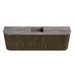 Mondiaz JOYA-DLUX Meuble de salle de bains 123.2cm - arrondi gauche et droite couleur Shadow - Vasque FAYE position Milieu 1 trou de robinet couleur Oza SW1425085