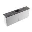 MONDIAZ TURE-DLUX Meuble toilette - 120cm - Plata - EDEN - vasque Lava - position centrale - 1 trou de robinet SW1103991