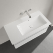 Villeroy & Boch Venticello Lavabo pour meuble - vasque à droite sans trou de robinetterie - 100x50cm - trop-plein - blanc 1025136