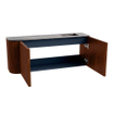 Mondiaz JOYA-DLUX 101.6cm toiletmeubel - ronding links kleur Ruby - Wastafel FAYE positie Rechts Zonder kraangat kleur Sombra. SW1425707