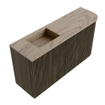 Mondiaz JOYA-DLUX 81.6cm meuble de toilette - arrondi droit couleur Shadow - Vasque FAYE position Gauche 1 trou de robinet couleur Arena. SW1424831