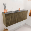 Mondiaz JOYA-DLUX 100cm meuble de salle de bains - couleur Dusk - Vasque FAYE position Milieu 1 trou de robinet couleur Sombra. SW1426142