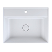 Arcqua Edge Opbouw Wastafel - 60x47x12cm - 1 kraangat - cast marble - mat wit SW1581332