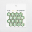 SAMPLE The Mosaic Factory Barcelona Carrelage mosaïque - 2.3x2.6x0.5cm - Hexagon Geglazuurd porcelaine Antiek vert met retro rand SW862005