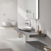 GROHE Essence New Robinet lavabo rehaussé 1 trou XL size avec bec haut et tournant et corps lisse EcoJoy cartouche 28mm chrome 0442578