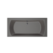 Xenz Robijn Duobad - 190x90x48 - afvoer Midden - acryl - antraciet SW378346