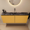 MONDIAZ TURE-DLUX meuble WC 120 cm Ocher. EDEN lavabo Lava position milieu. Sans trou de robinet. SW1103927