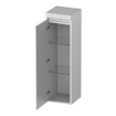 BRAUER Joy Wavy Armoire haute - 120x35x35cm - 1 porte - ouverture à gauche - sans poignée - blanc mat SW1201309
