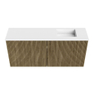 Mondiaz JOYA 90cm meuble de salle de bains - couleur Dusk - Vasque FAYE position Droite 1 trou de robinet couleur Talc. SW1421669