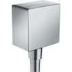 Hansgrohe Fixfit Square muuraansluitbocht m. terugslagklep brushed bronze SW358906