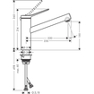 Hansgrohe Zesis M33 Mitigeur de cuisine - 15cm - monocommande - eco - 1jet - chrome SW1077752