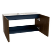 Mondiaz JOYA-DLUX Meuble de salle de bains 80cm - couleur Walnut - Vasque FAYE position Gauche Sans trou de robinet couleur Frappe SW1422265