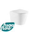 FugaFlow Efficiente Anta Toilet Wandclosetpack - diepspoel - rimless - 36.3x51.7cm - softclose - zitting - glans wit SW890151