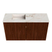 Mondiaz JOYA-DLUX Meuble de toilette 70cm - couleur Ruby - Vasque FAYE position Gauche Sans trou de robinet couleur Frappe SW1423461
