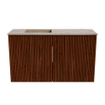 Mondiaz JOYA-DLUX 70cm meuble de toilette - couleur Ruby - Vasque FAYE position Gauche Sans trou de robinet couleur Arena. SW1425273
