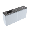 MONDIAZ TURE-DLUX Meuble de WC 100 cm Clay. Lavabo EDEN Lava position gauche. Sans trou de robinet. SW1103709