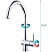 Wiesbaden Caral mélangeur de cuisine en laiton brossé SW440376