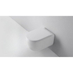 QeramiQ Dely Swirl Toiletset - 36.3x51.7cm - Geberit UP320 Burda inbouwreservoir - 35mm zitting - geborsteld messing bedieningsplaat - rechthoekige knoppen - wit glans SW1138652