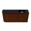 Mondiaz JOYA 91.6cm toiletmeubel - ronding links kleur Ruby - Wastafel FAYE positie Rechts Zonder kraangat kleur Urban. SW1421873