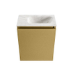 MONDIAZ TURE-DLUX Meuble toilette - 40cm - Oro - EDEN - vasque Ostra - position droite - sans trou de robinet SW1104941