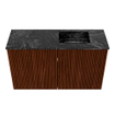 Mondiaz JOYA-DLUX 70cm toiletmeubel - kleur Ruby - Wastafel FAYE positie Rechts 1 kraangat kleur Lava. SW1423615