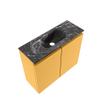 MONDIAZ TURE-DLUX Meuble toilette - 60cm - Ocher - EDEN - vasque Lava - position centrale - 1 trou de robinet SW1103939