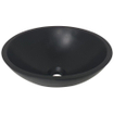 Wiesbaden Valerie vasque à poser ronde 43 x 13 cm solid surface noir mat SW296050