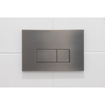 QeramiQ Dely Swirl Toiletset - 36.3x51.7cm - Geberit UP320 Burda inbouwreservoir - slim zitting - gunmetal bedieningsplaat - rechthoekige knoppen - beige SW1130219