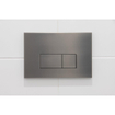 QeramiQ Dely Swirl Toiletset - 36.3x51.7cm - Geberit UP320 inbouwreservoir - 35mm zitting - gunmetal bedieningsplaat - rechthoekige knoppen - mat zwart SW1138611