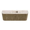Mondiaz JOYA-DLUX Meuble de toilette 113,2cm - arrondis gauche et droite couleur Dusk - Vasque FAYE position Milieu Sans trou de robinet couleur Nata SW1425951