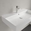 Villeroy & Boch memento 2.0 Lavabo pour porte serviettes 80x14x9.5cm 1 trou de robinet avec trop-plein Ceramic+ Stone White SW336052