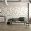 ÉCHANTILLON Herberia Ceramiche Carrelage de sol et mural Timeless Ecru Rectifié Look industriel Mat Taupe SW736504