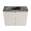 MONDIAZ TURE-DLUX meuble WC 60 cm Linen. Lavabo EDEN Lava position milieu. Sans trou de robinet. SW1103852