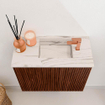 Mondiaz JOYA-DLUX 50cm toiletmeubel - kleur Ruby - Wastafel FAYE positie Rechts 1 kraangat kleur Nata. SW1425406