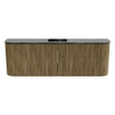 Mondiaz JOYA-DLUX 123.2cm toiletmeubel - ronding links en rechts kleur Dusk - Wastafel FAYE positie Midden 1 kraangat kleur Lava. SW1423278