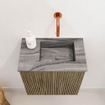 Mondiaz JOYA-DLUX 40cm meuble de toilette - couleur Dusk - Vasque FAYE position Droite Sans trou de robinet couleur Sombra. SW1426119