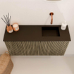 Mondiaz JOYA 80cm toiletmeubel - kleur Dusk - Wastafel FAYE positie Rechts Zonder kraangat kleur Urban. SW1421651