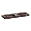 BRAUER Coral lavabo - 140x46x10cm - 2 cuves - 2 trous de robinet - composite - aspect marbre - Copper Brown SW957304