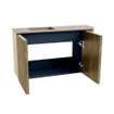 Mondiaz JOYA-DLUX 71.6cm toiletmeubel - ronding rechts kleur Dusk - Wastafel FAYE positie Links 1 kraangat kleur Arena. SW1425785