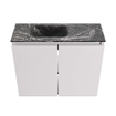 MONDIAZ TURE-DLUX Meuble toilette - 60cm - Cale - EDEN - vasque Lava - position gauche - 1 trou de robinet SW1103712